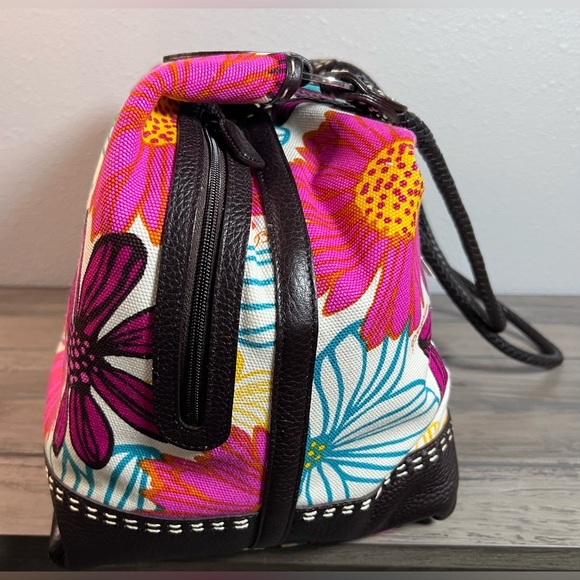 Brighton *NWT* Women’s Large Canvas Hand Bag  Braided Handles/Straps & Dust Bag - Picture 3 of 15